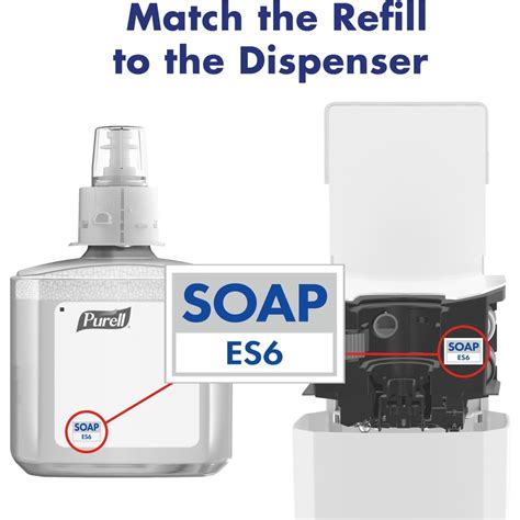 Purell® Es6 Touch Free Hand Soap Dispenser Automatic 127 Quart Capacity Support 4 X C