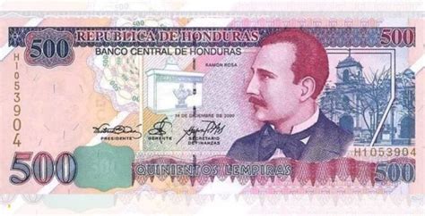 Billete de 500 lempiras de Honduras destaca como uno de los más bonitos