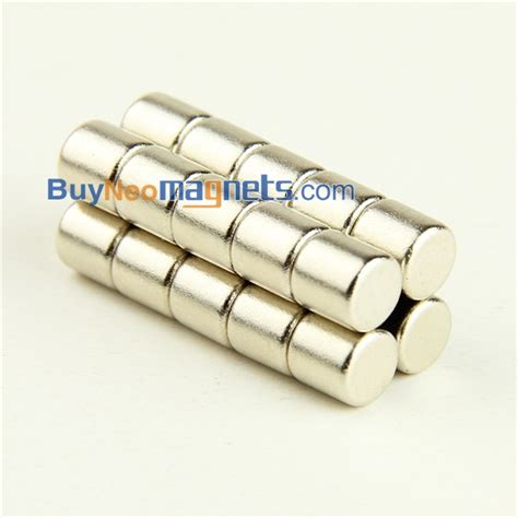 6mm Dia X 6mm Thick Neodymium Disk Magnet N35 Really Strong Flat