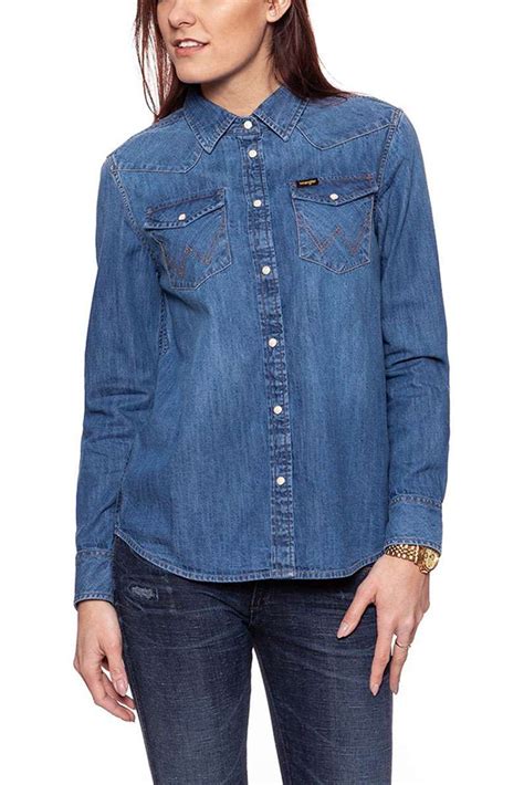 Женская рубашка Wrangler Western | PlanetJeans.ru