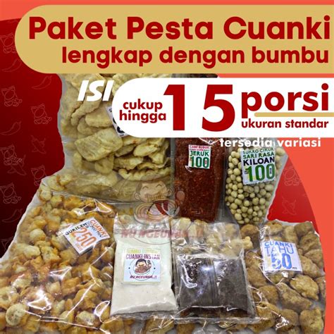 Jual PAKET INSTAN MIX PESTA CUANKI Dengan Bumbu LENGKAP Untuk 15 Porsi