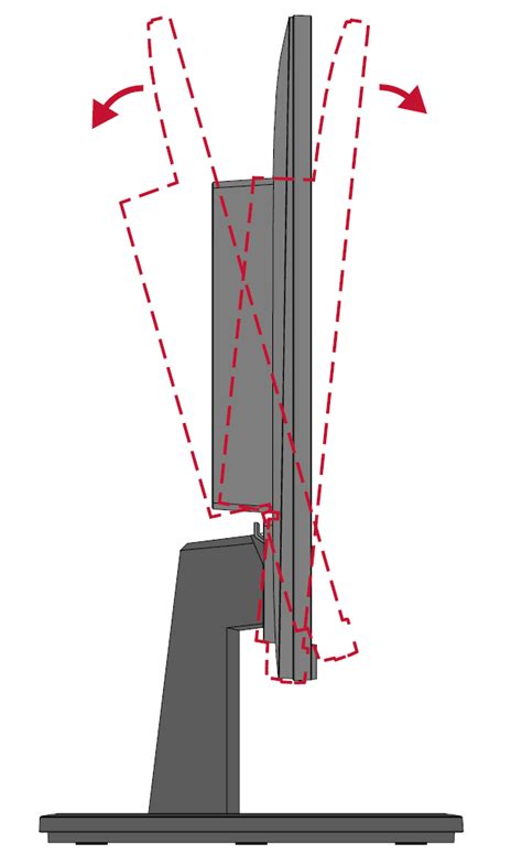 Va2447 Mh 1t Adjusting The Viewing Angle Viewsonic Monitor