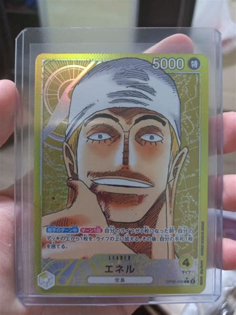 Enel Ldr OP5 One Piece TCG Card Parallel AA Hobbies Toys Toys