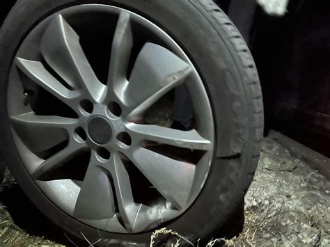 After Colliding With Semi Debris This Rare Wheel Is No More Glad