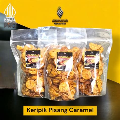 Jual MNZSNACK Keripik Pisang Caramel 250gr Snack Cemilan Makanan Ringan