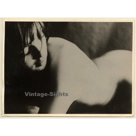 Erotic Study Natural Nude Woman With Bob Vintage Photo S S