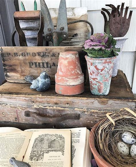 Pin By Lavelle Hatton On Potting Shed Country Garden Decor Vintage