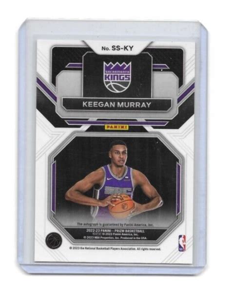 Keegan Murray Panini Prizm Rookie Auto Sensational Signatures