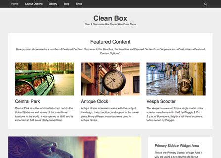 Clean Box - Catch Themes