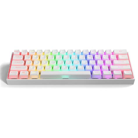 Wired Mechanical Keyboard Hot Swappable Rgb Gaming Keyboard With Pbt Doubleshot Pudding