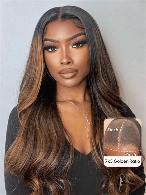 Unice Bye Bye Knots Wig 7x5 Glueless Lace Balayage Highlight Body Wave Wig