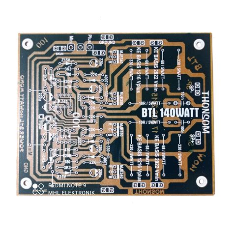 PCB Power Amplifier 140W BTL Tipe 001 Lazada Indonesia