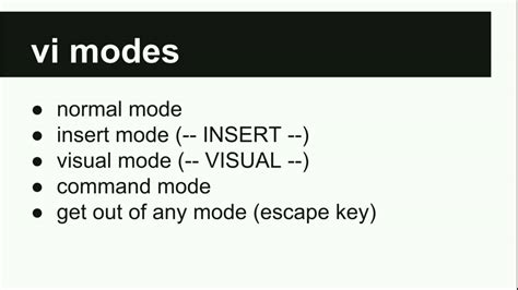 Vi Buffer And Vi Editor Modes Vi For Beginners Part 4 Youtube