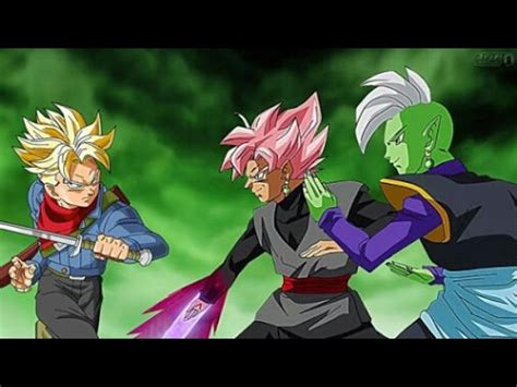 An Lise Trunks Vs Zamasu E Goku Black Youtube