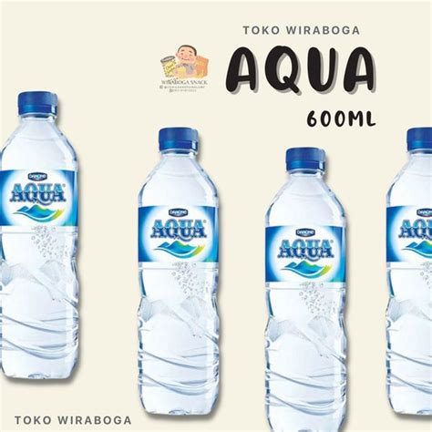 Jual AQUA BOTOL 600 ML 1 DUS ISI 24PCS Di Lapak Tokowiraboga Bukalapak