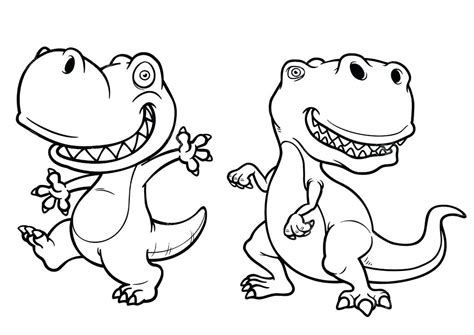 Beb T Rex Para Colorear Imprimir E Dibujar Coloringonly