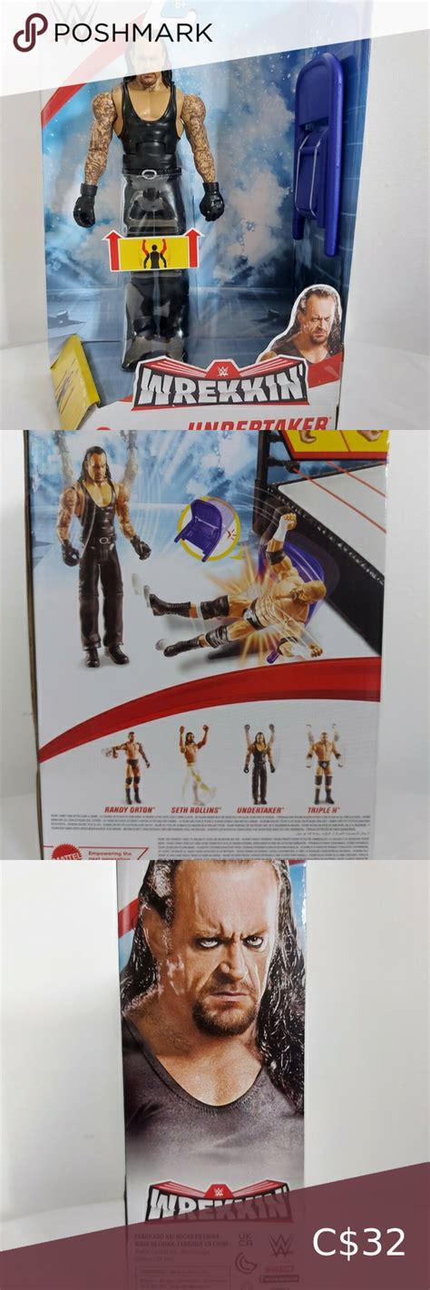 New Mattel Wwe Undertaker Wrekkin Action Figure Steel Chair Wwe Wwf