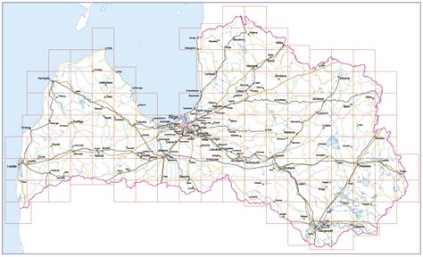 Tourism Map Of Latvia Hotels Motels Guest Houses Campings