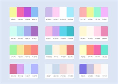 Échantillons De Catalogue De Palette De Couleurs Pantone En Hexadécimal