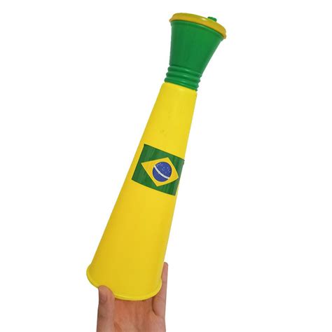 Corneta Vuvuzela Buzina Sopro Média 30 cm Brasil Copa do Mundo Compre