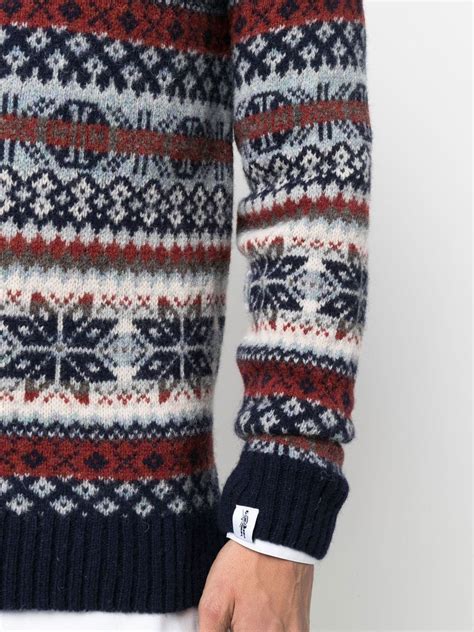 Mackintosh Impulse Fair Isle Knit Jumper Farfetch