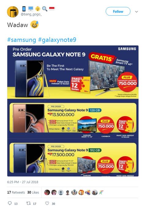 Siap Siap Samsung Galaxy Note 9 Segera Dirilis Gwigwi