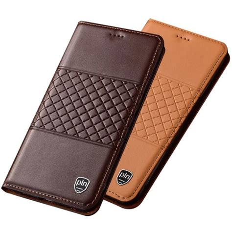 De Cuero Genuino Flip Funda Con Ranura Para Tarjetas Titular Para Nokia