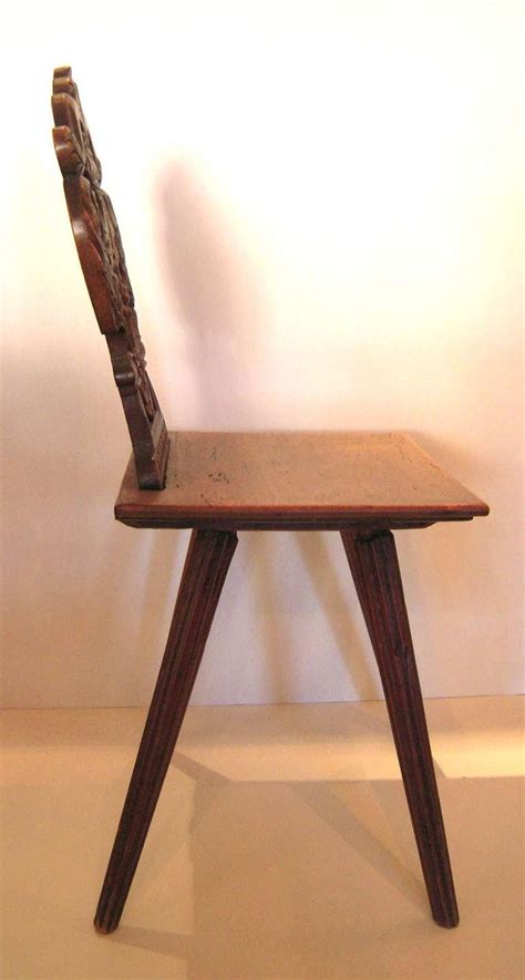 19th Century Swiss Alpine Walnut Chair At 1stdibs Swiss Mountain Chair