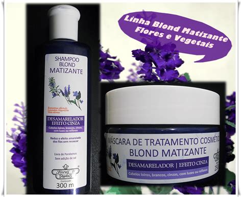 Shampoo E M Scara Blond Matizante Da Flores E Vegetais