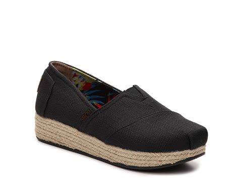 Skechers Bobs Highlights High Jinx Espadrille Wedge Slip On Free Shipping Dsw