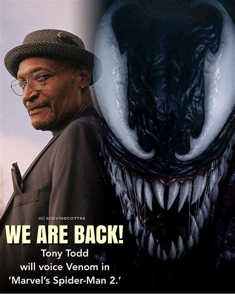 Tony Todd As Venom We Are In For A Treat Spider Man Fans R