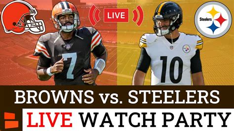 Browns Vs Steelers Live Streaming Scoreboard Free Play By Play