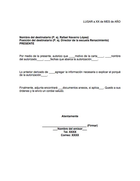 Carta Autorizacion Para Recoger A Mi Hijo Actualizado Noviembre 2023