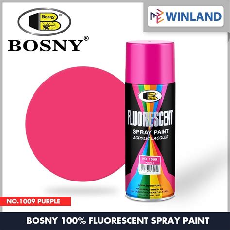 Bosny By Winland Fluorescent Spray Paint Acrylic Lacquer Purple No