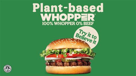 Burger King Plant Based Whopper Youtube