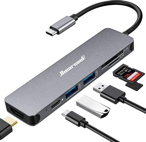 Hiearcool Hub USB C Adaptador USB C Dongle Para MacBook Pro 7 En 1