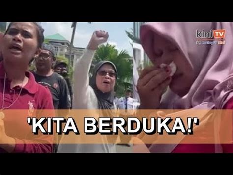 Laungan Bebas Bossku Air Mata Iringi Penyokong Najib Youtube