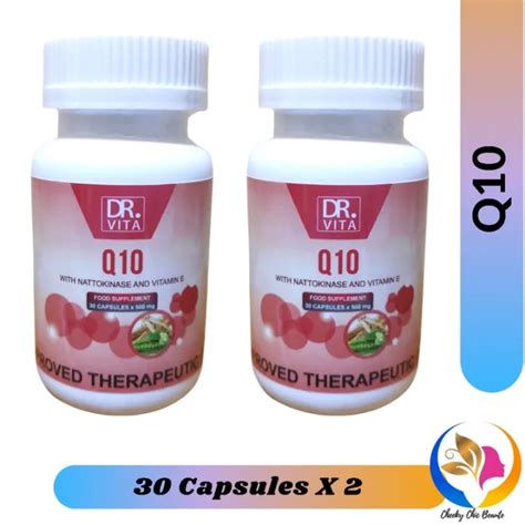 Twin Pack Dr Vita Q10 With Nattokinase And Vitamin E Lazada Ph