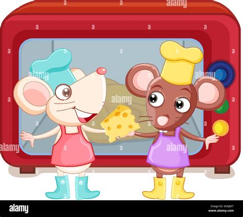 Little rat chef cooking food illustration Stock Vector Image & Art - Alamy