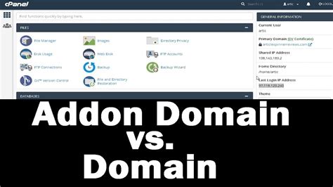 Addon Domain Vs Domain Learn How To Use Addon Domains In Cpanel