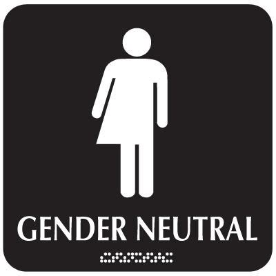 Braille Restroom Signs Gender Neutral Emedco