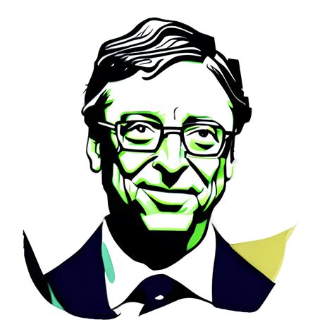 Embroidery Of Bill Gates · Creative Fabrica