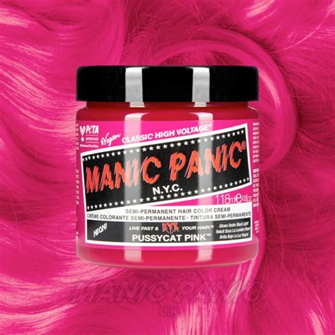 Manic Panic Semi Permanent Hair Dye Pussycat Pink 118ml Hunt Or Dye