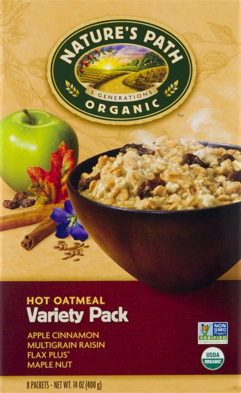 Nature S Path Organic Hot Oatmeal Variety Pack 8 CT Nature S Path