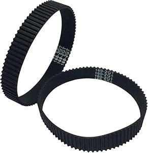 BEMONOC 2GT Timing Belt 166 2GT 9 L 166mm W 9mm 83 Teeth Small Rubber