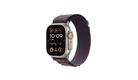 Apple Watch Ultra 2 Gps Cellular 49mm Titanium Case With Indigo Alpine Loop Large Mrew3