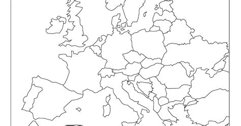 Mapa Da Europa Em Branco REVOEDUCA