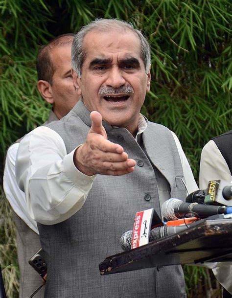 Federal Minister For Railways And Aviation Khawaja Saad Rafique Talking