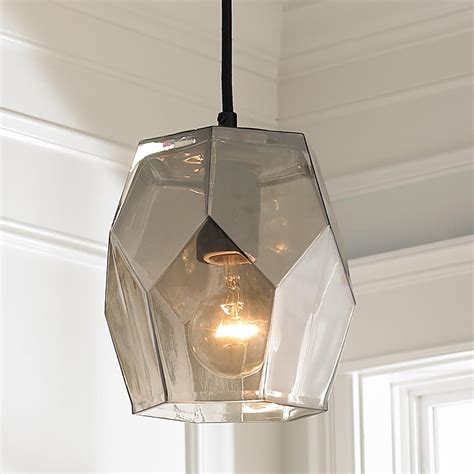 Smoked Glass Prism Pendant Glass Pendant Light Smoked Glass Young