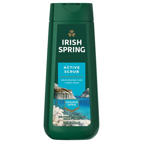 Irish Spring Deep Action Scrub Body Wash Oz